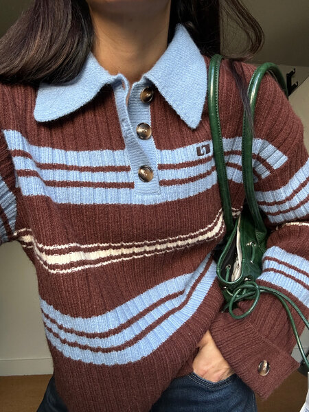 Laagam Graz Striped Polo