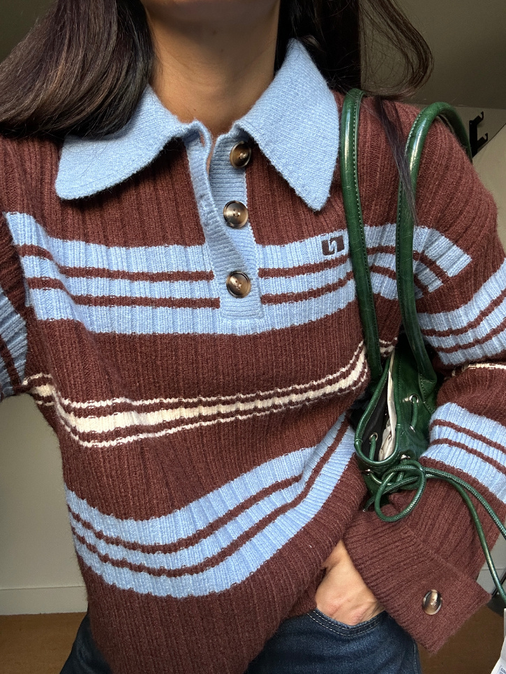 Laagam Graz Striped Polo