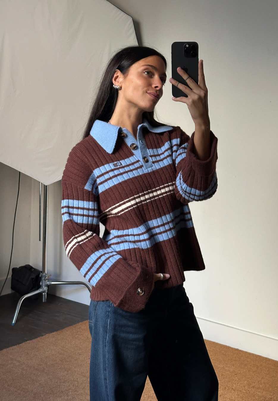 Laagam Graz Striped Polo