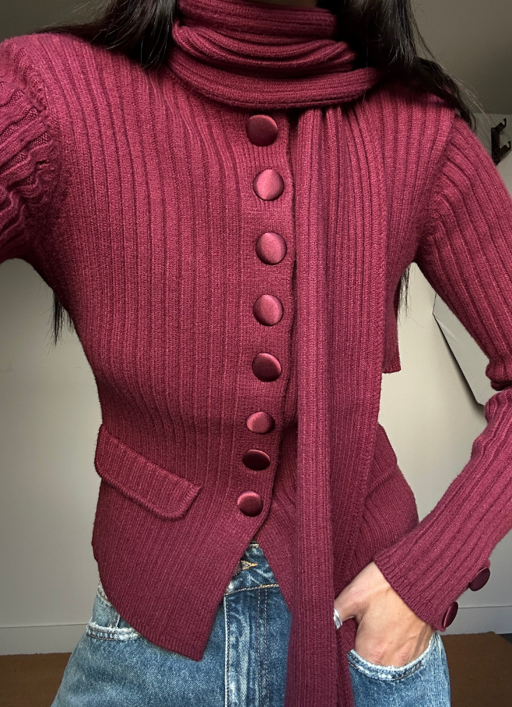 House of Sunny Classic Rib Scarf Knit