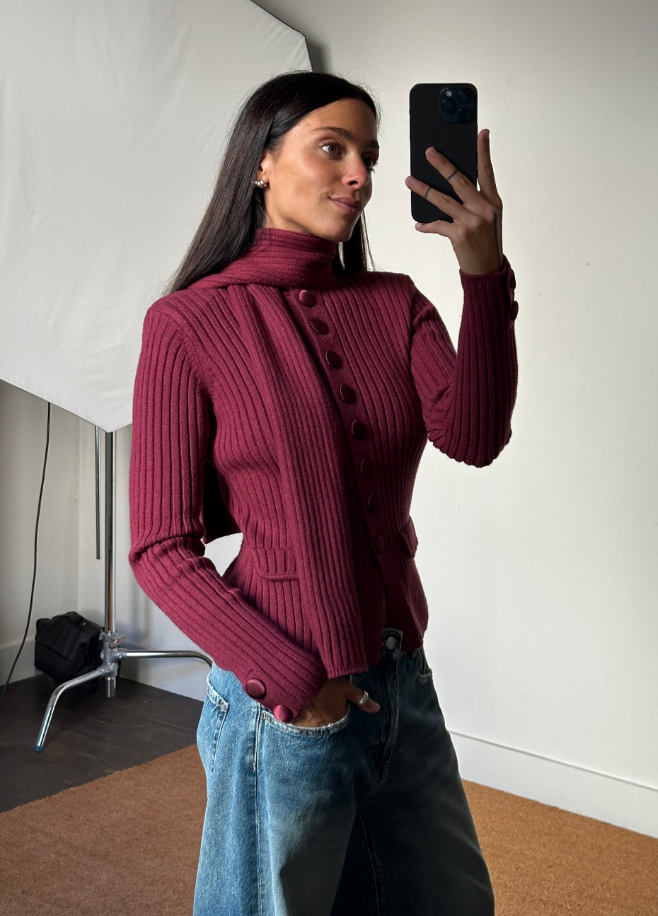 House of Sunny Classic Rib Scarf Knit