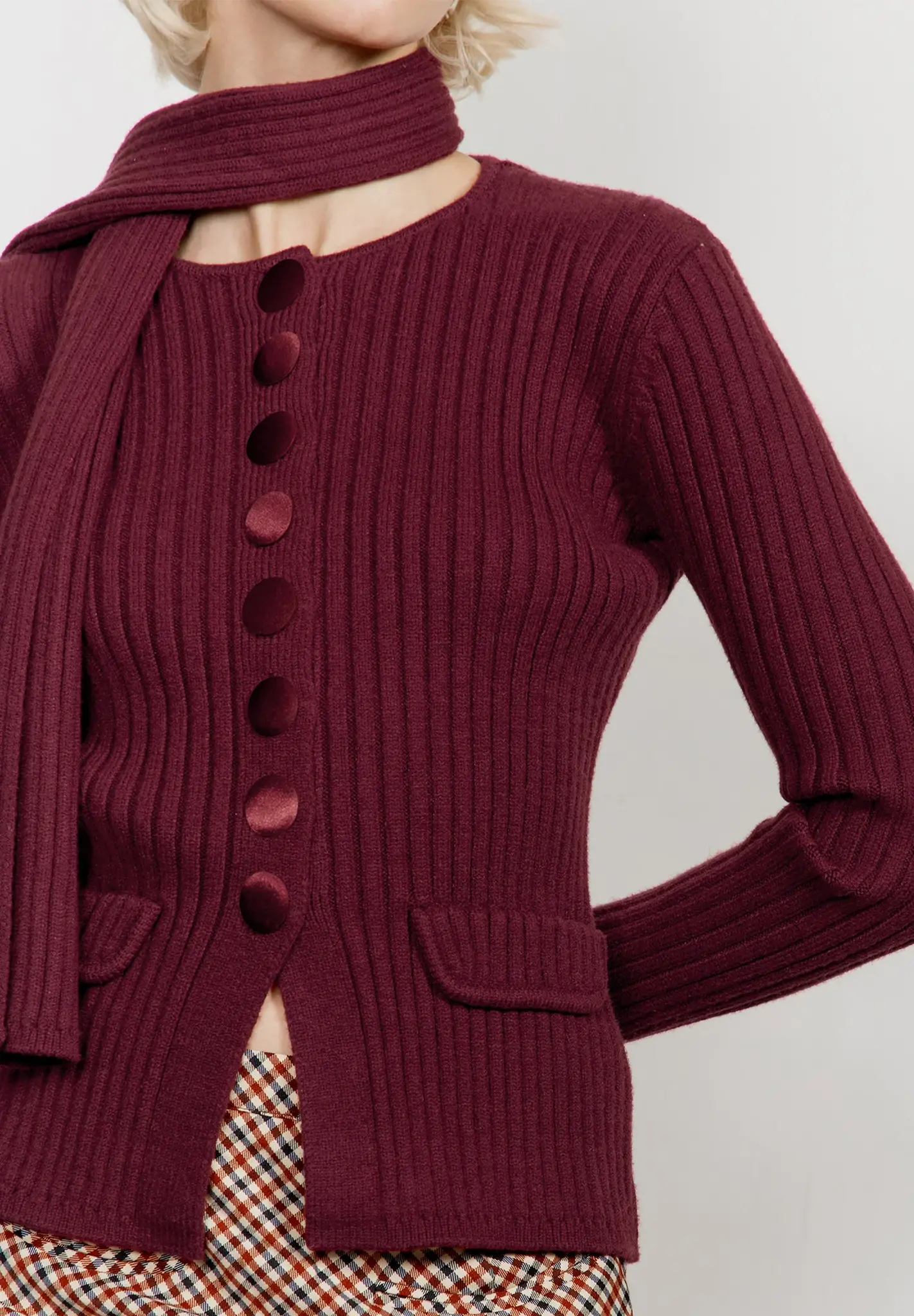 House of Sunny Classic Rib Scarf Knit