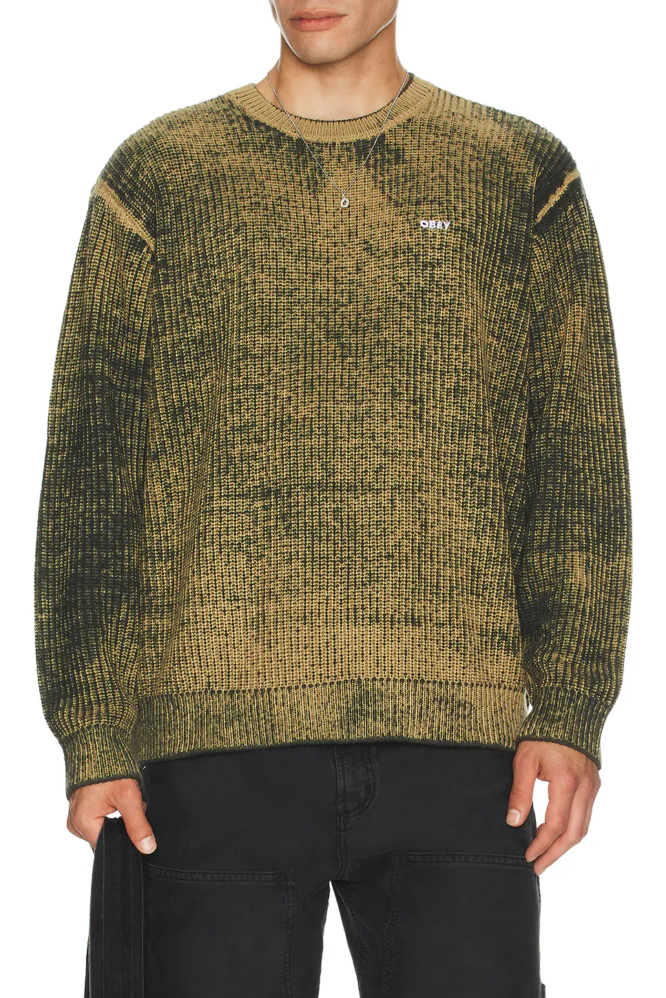 Obey Men Spray Effect Sweater