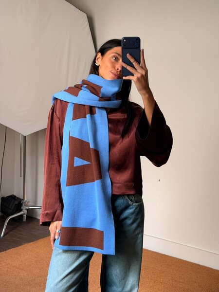 Laagam Damson Logo Scarf