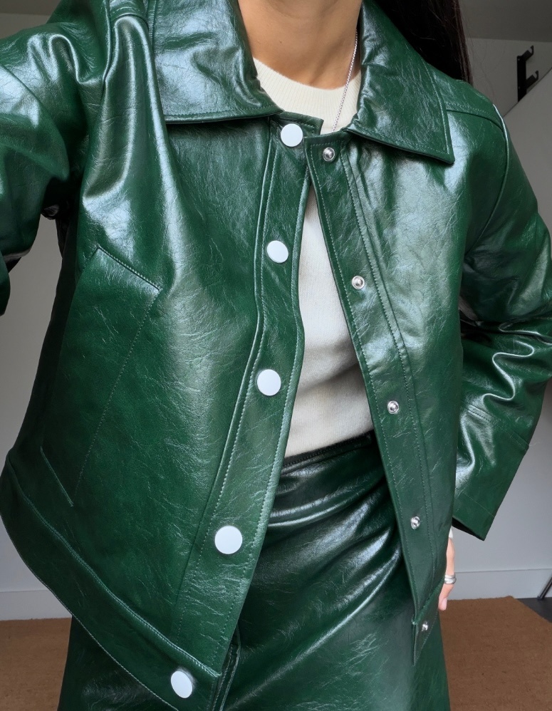 Laagam Lena Faux Leather Jacket