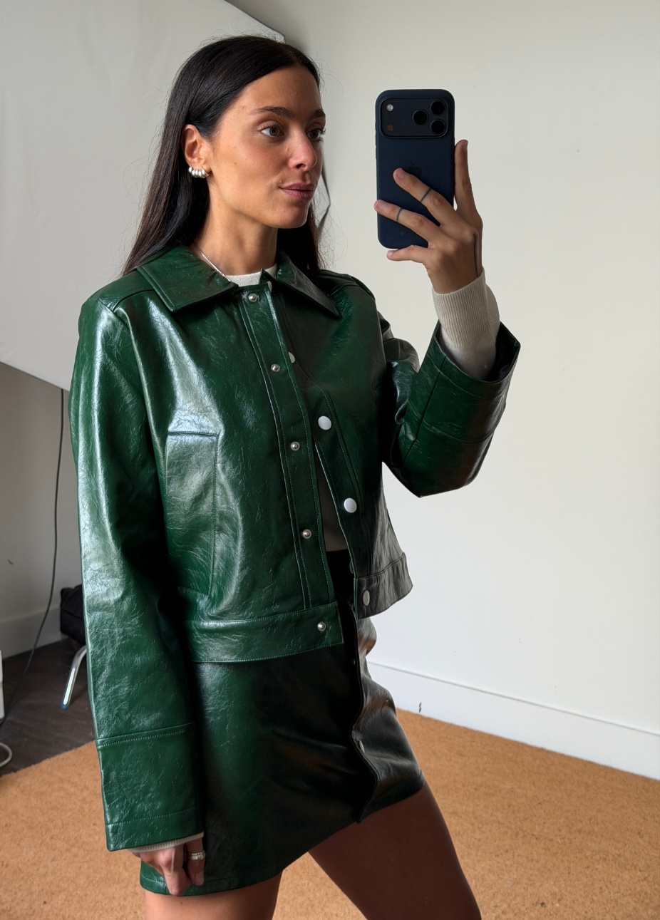 Laagam Lena Faux Leather Jacket