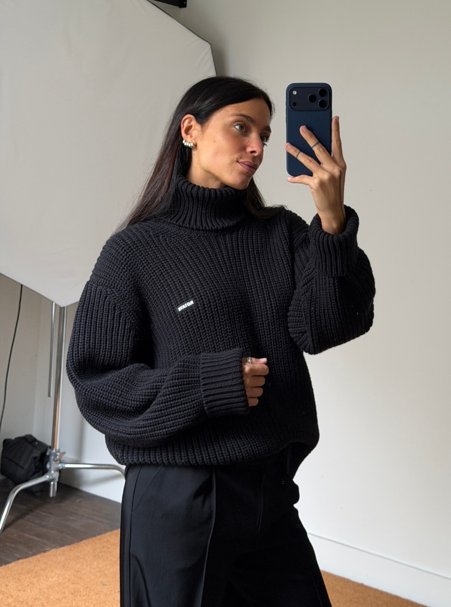 Rotate Knit Turtleneck Jumper