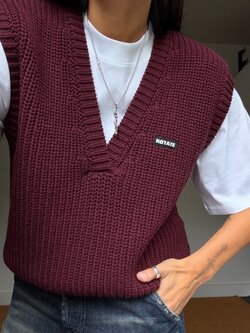Rotate Knit V-Neck Vest