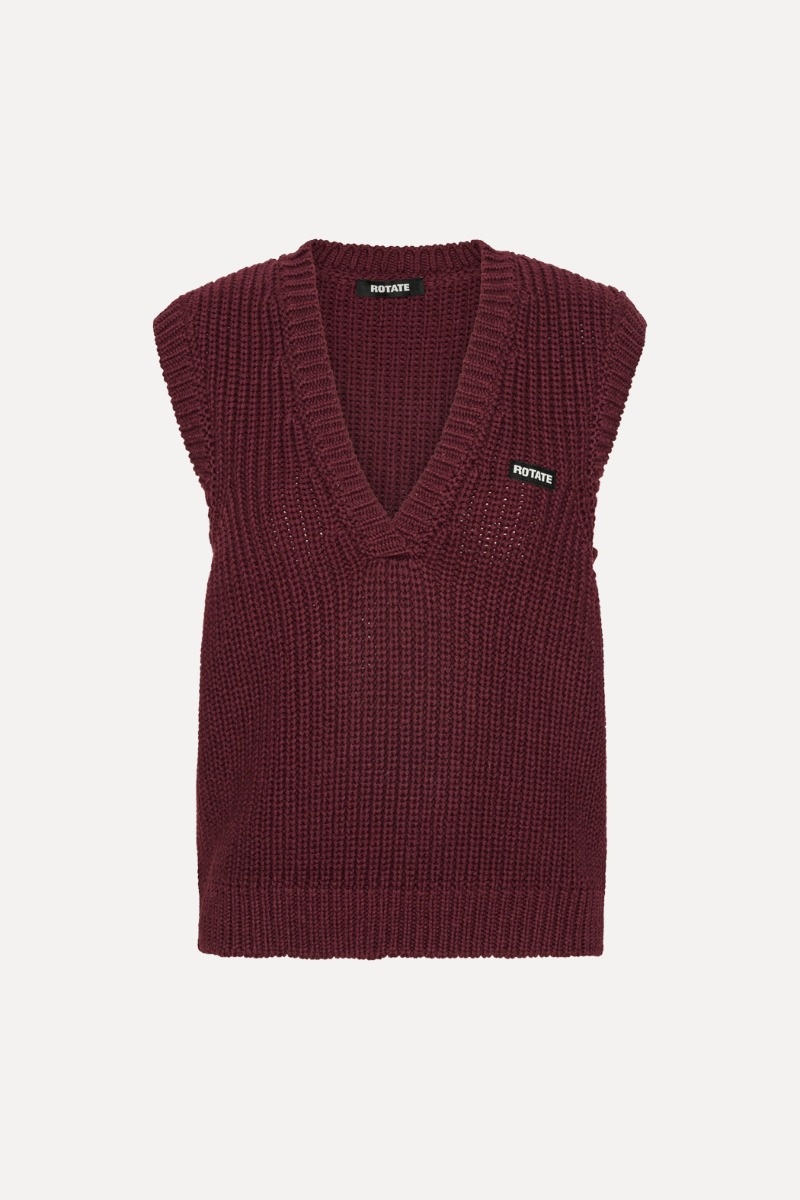 Rotate Knit V-Neck Vest