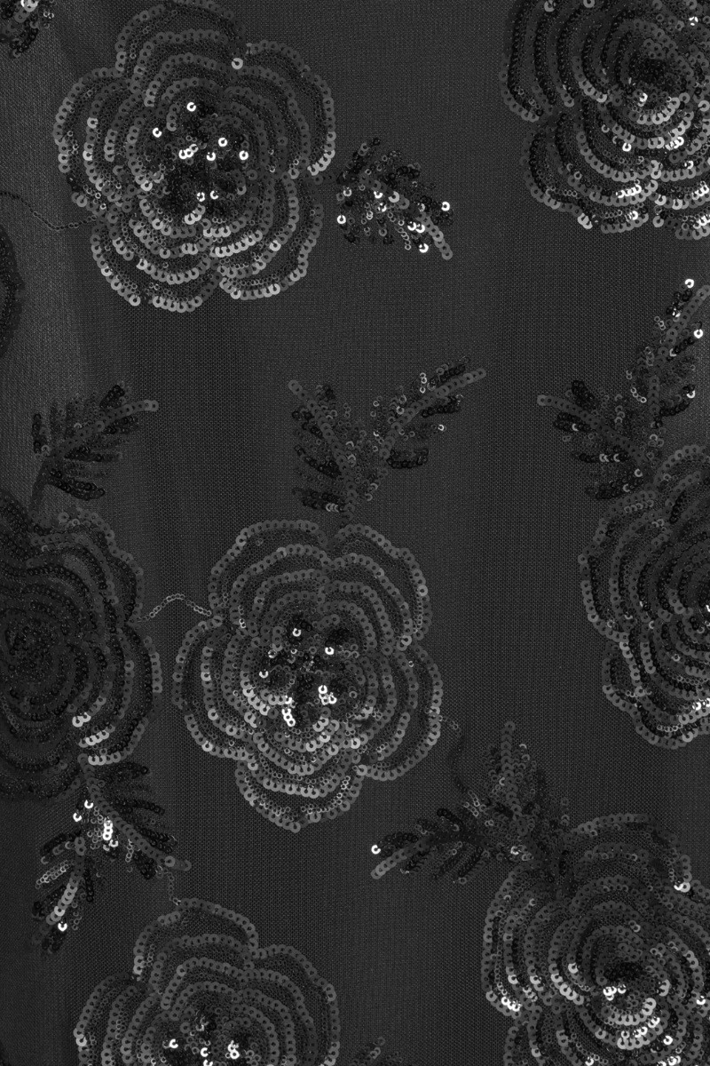 Rotate Sequins Fitted Maxi Dress