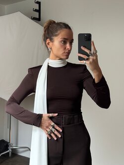 Rotate Longsleeved Scarf Top