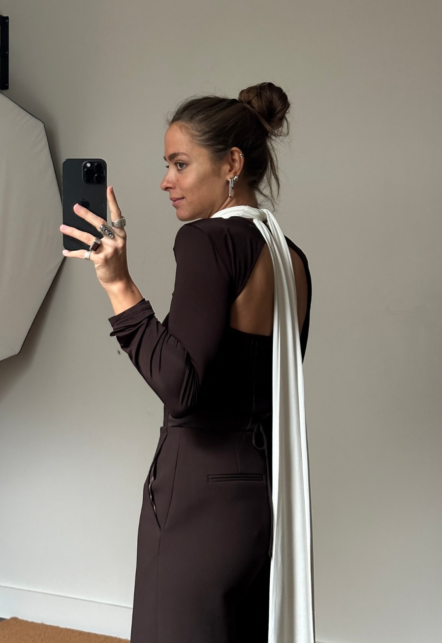 Rotate Longsleeved Scarf Top