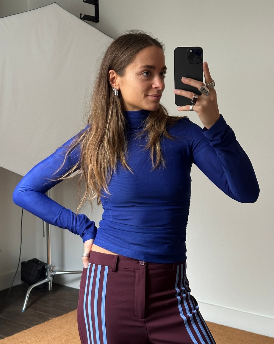 Rotate Mesh Ruched Top