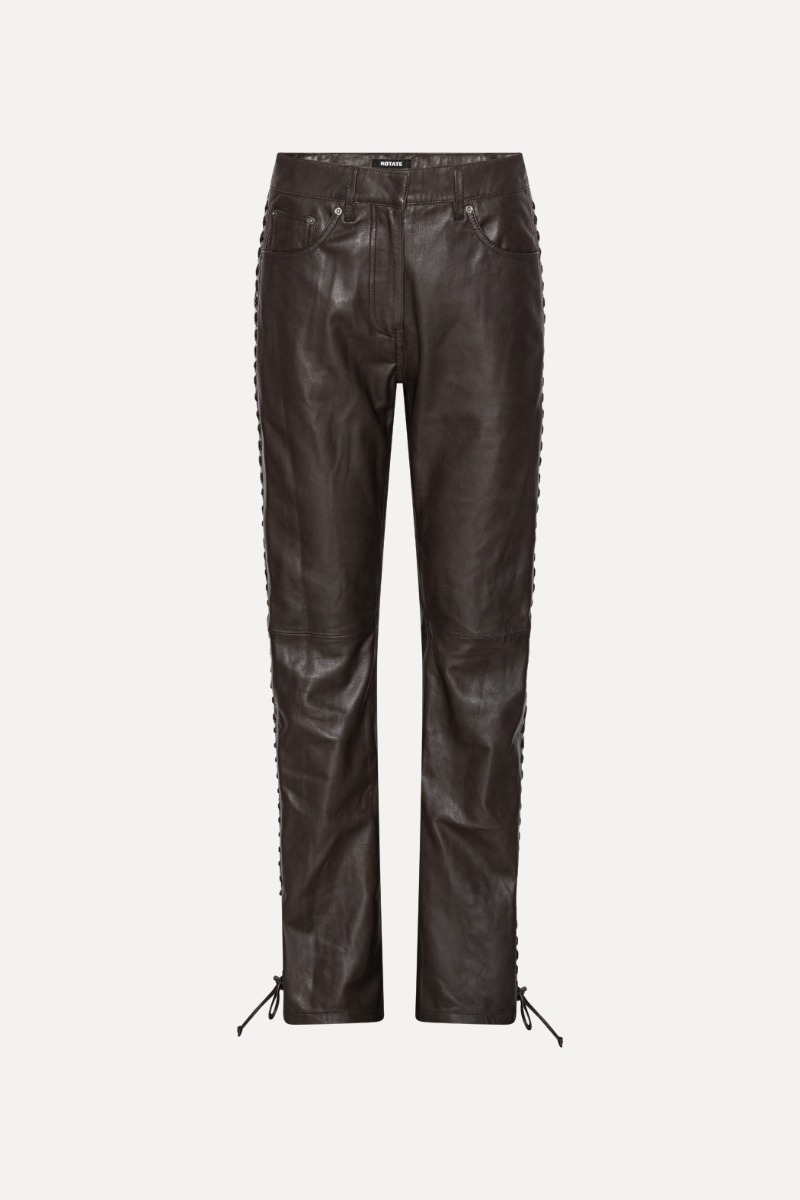 Rotate Laced Leather Trousers