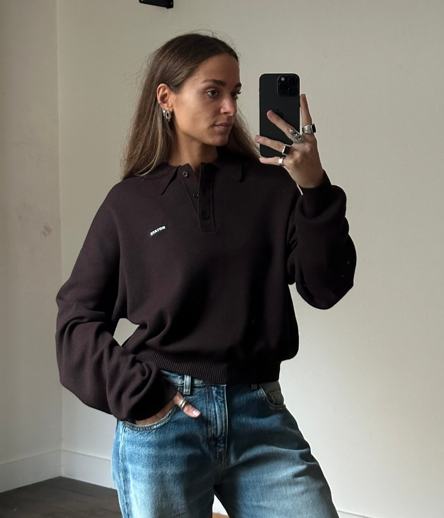 Rotate Slinky Knit Polo