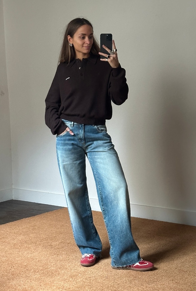 Rotate Slinky Knit Polo