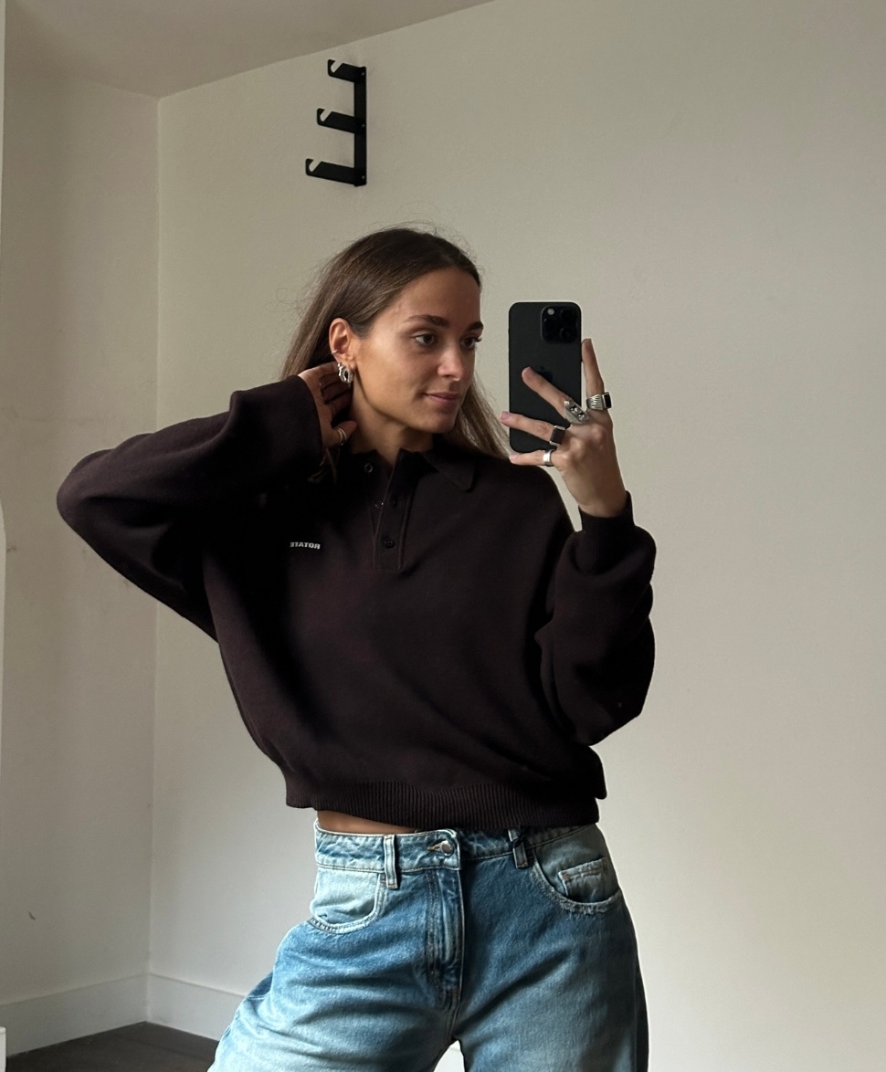 Rotate Slinky Knit Polo