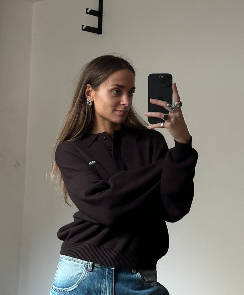 Rotate Slinky Knit Polo