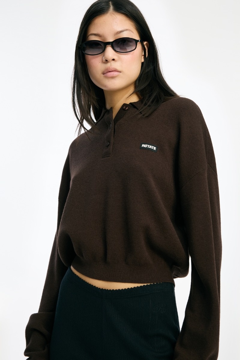 Rotate Slinky Knit Polo