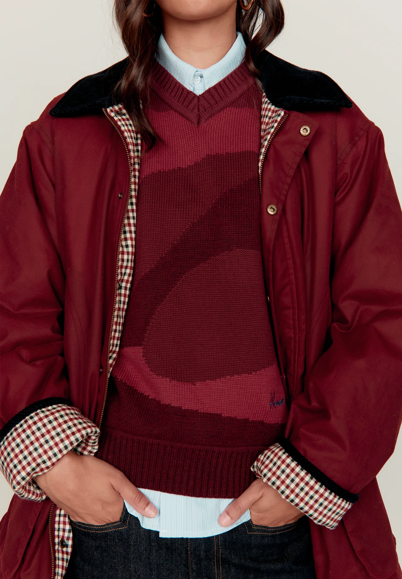 House of Sunny Waxed Rain Jacket