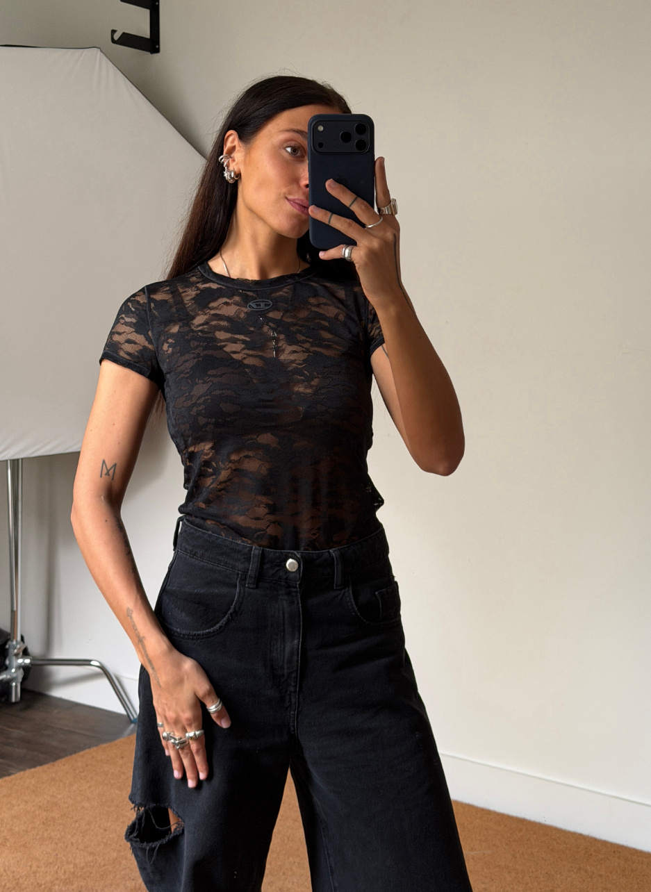 Diesel Kasia Camou Mesh T-Shirt