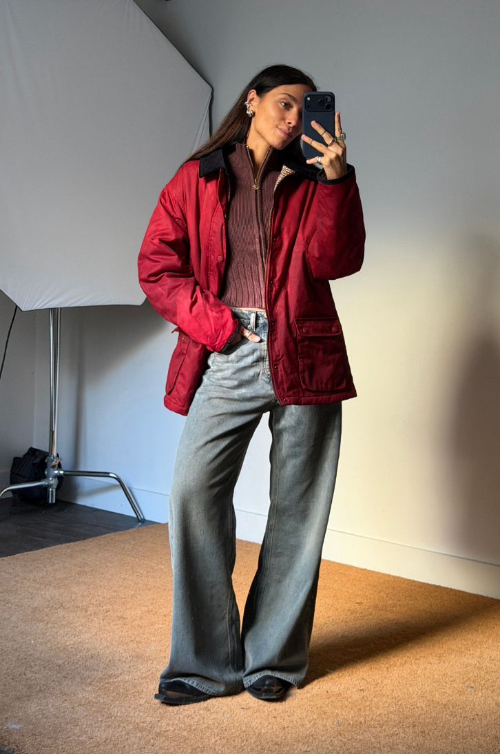 House of Sunny Waxed Rain Jacket