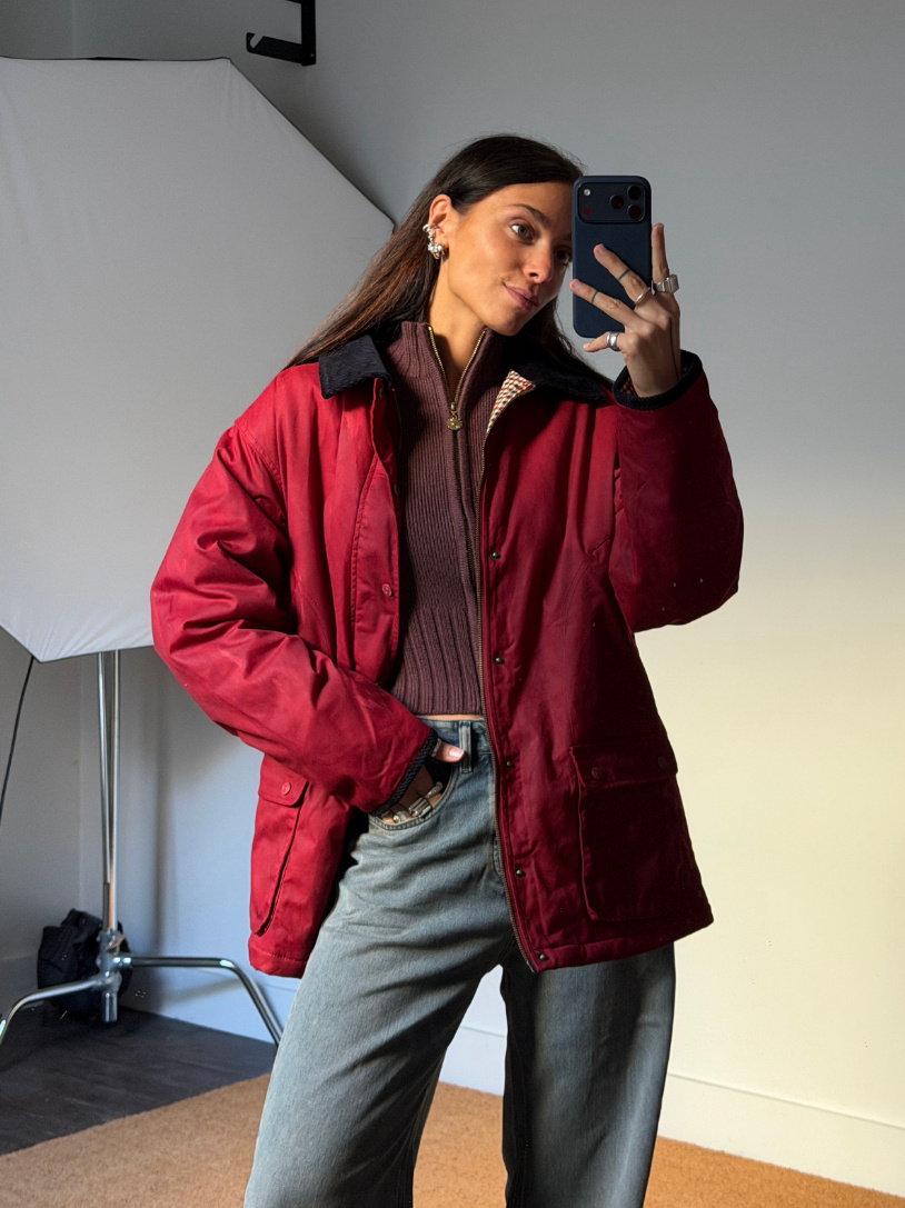 House of Sunny Waxed Rain Jacket