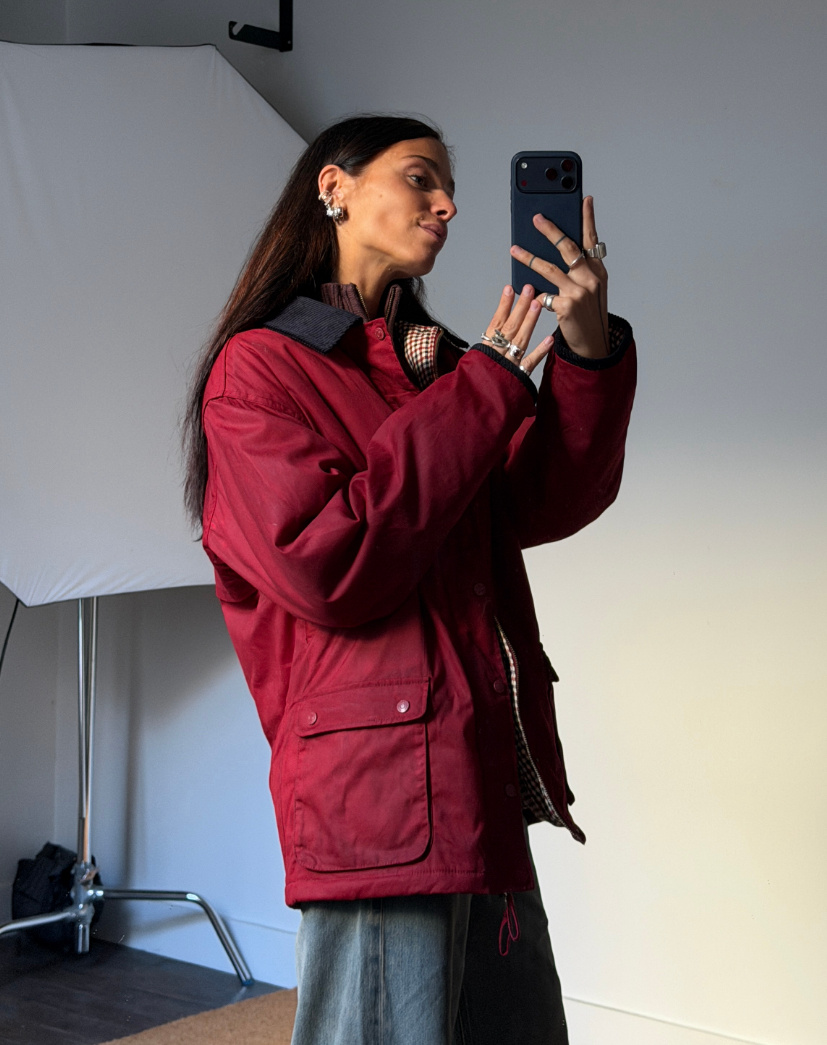 House of Sunny Waxed Rain Jacket