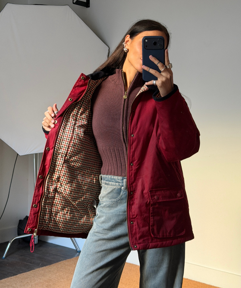 House of Sunny Waxed Rain Jacket