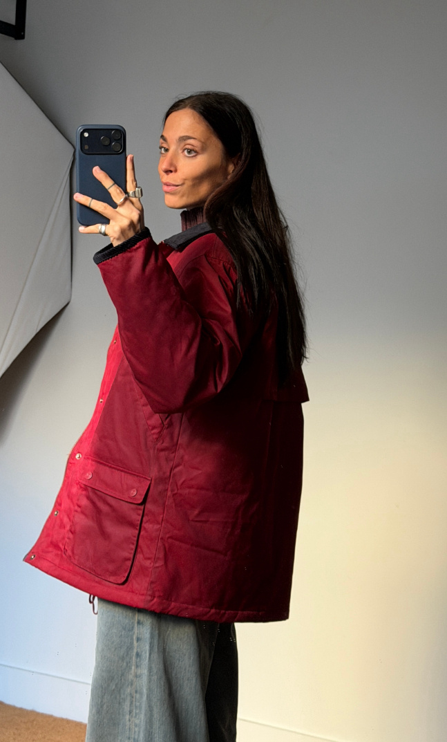 House of Sunny Waxed Rain Jacket