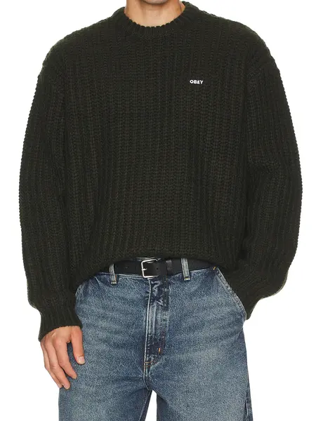 Obey Men Bold Chunky Sweater