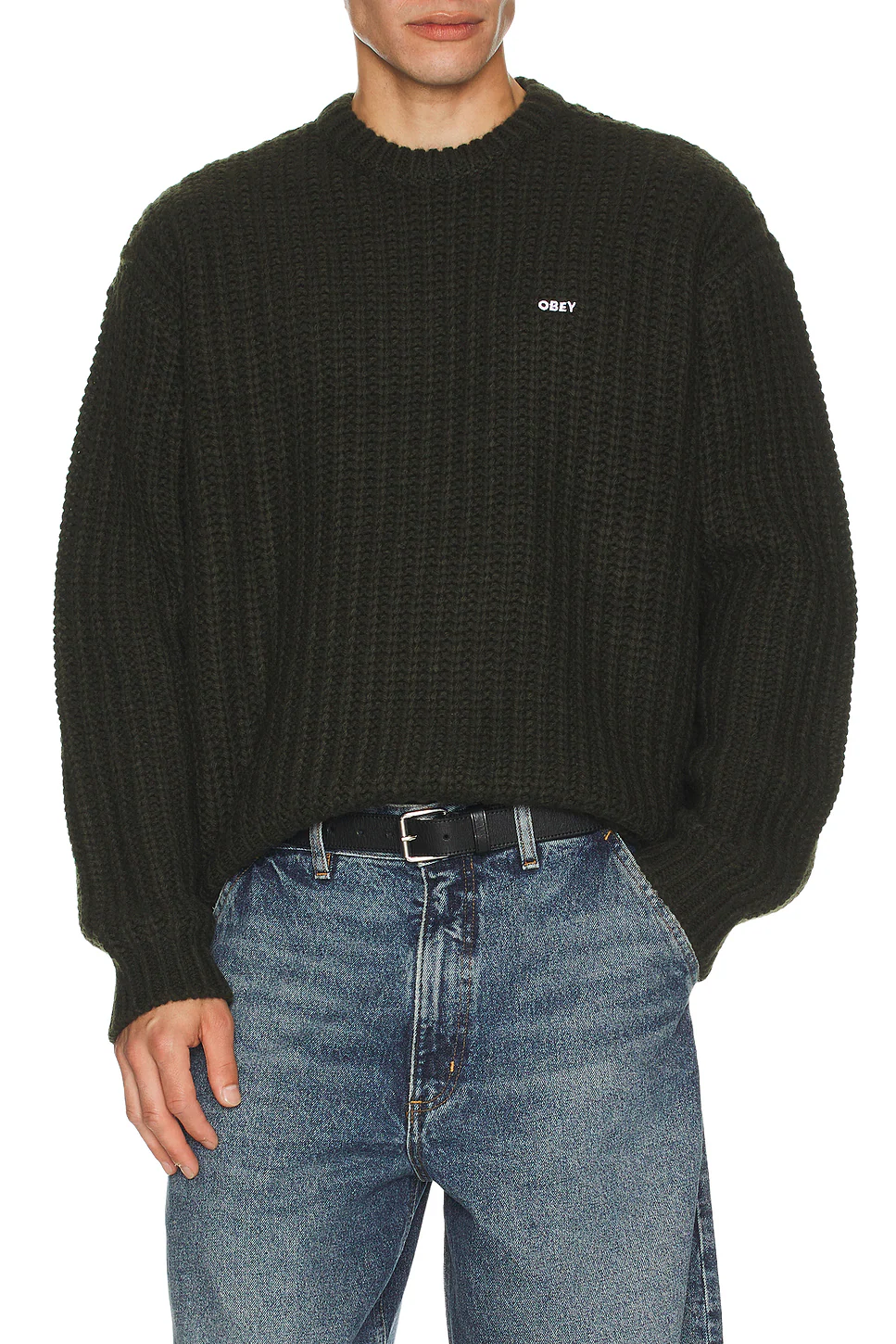 Obey Men Bold Chunky Sweater