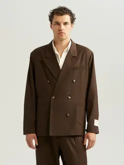 ANGE PROJECTS Double Breasted Blazer