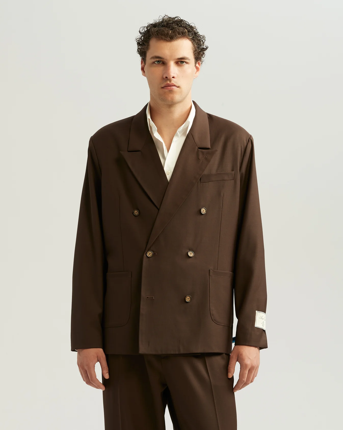 ANGE PROJECTS Double Breasted Blazer