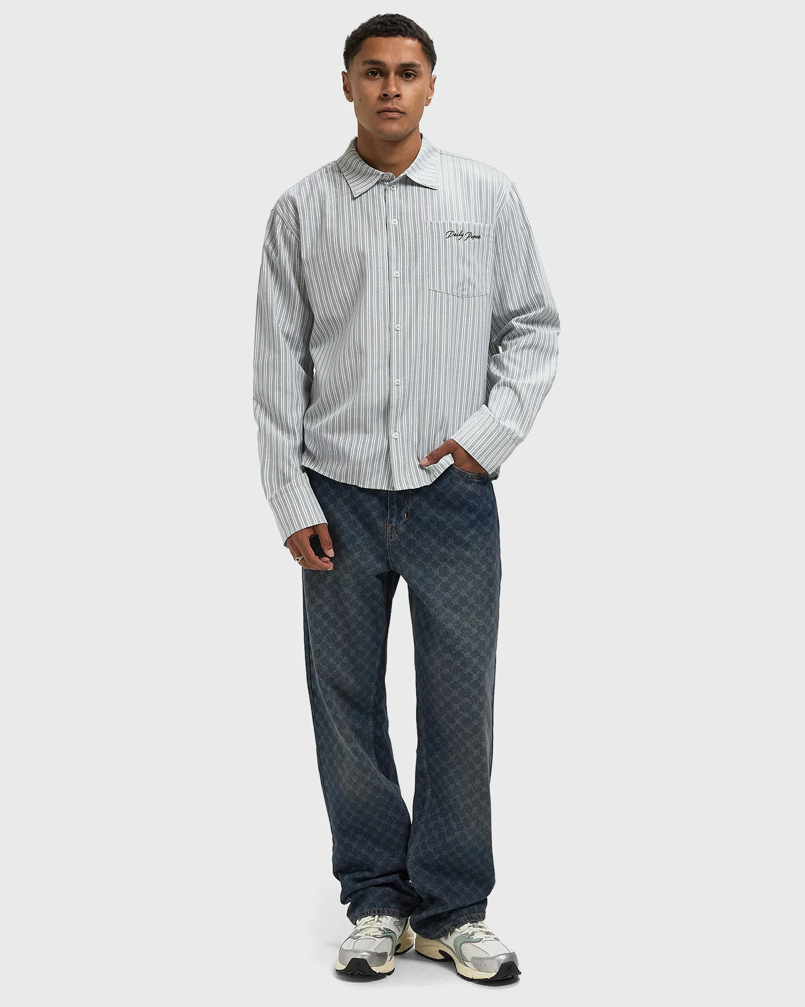 Daily Paper Stripe Script Shirt