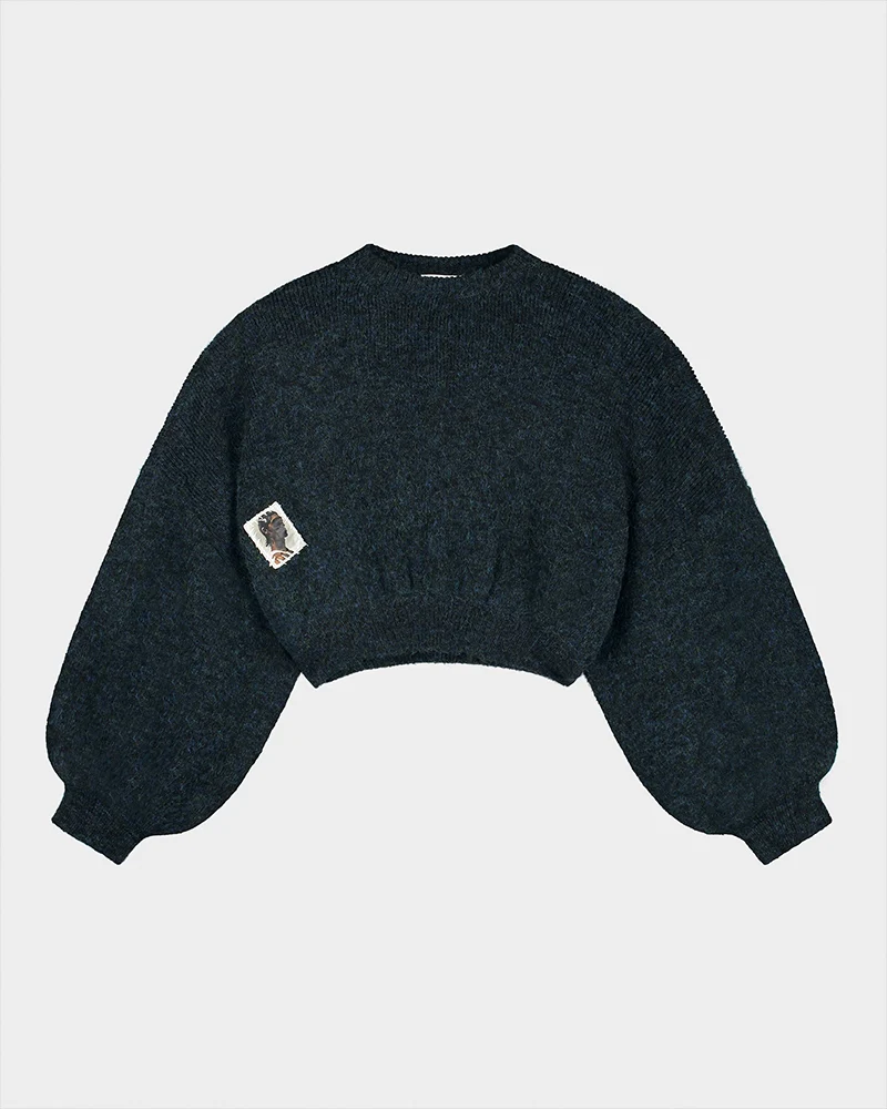 Stieglitz Camille Cropped Knitted Sweater