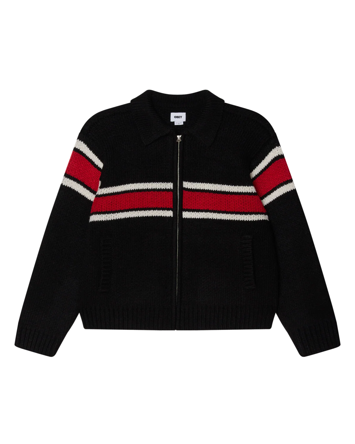 Obey Men Bernard Zip Up Sweater