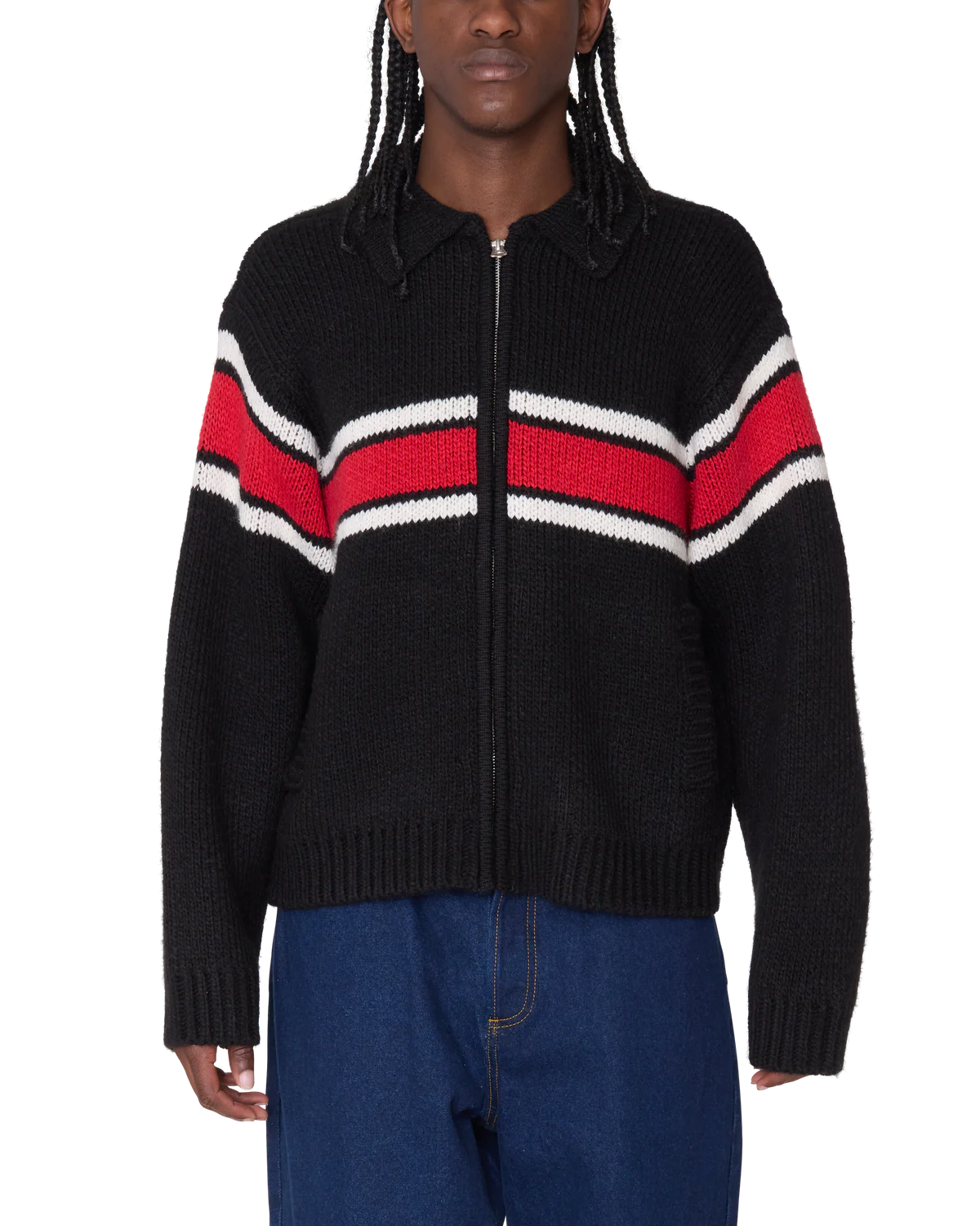 Obey Men Bernard Zip Up Sweater