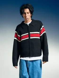 Obey Men Bernard Zip Up Sweater