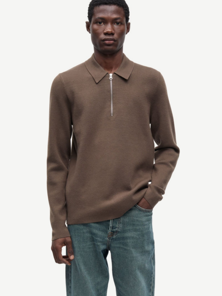 Samsoe Samsoe Men Guna Half Zip Knit