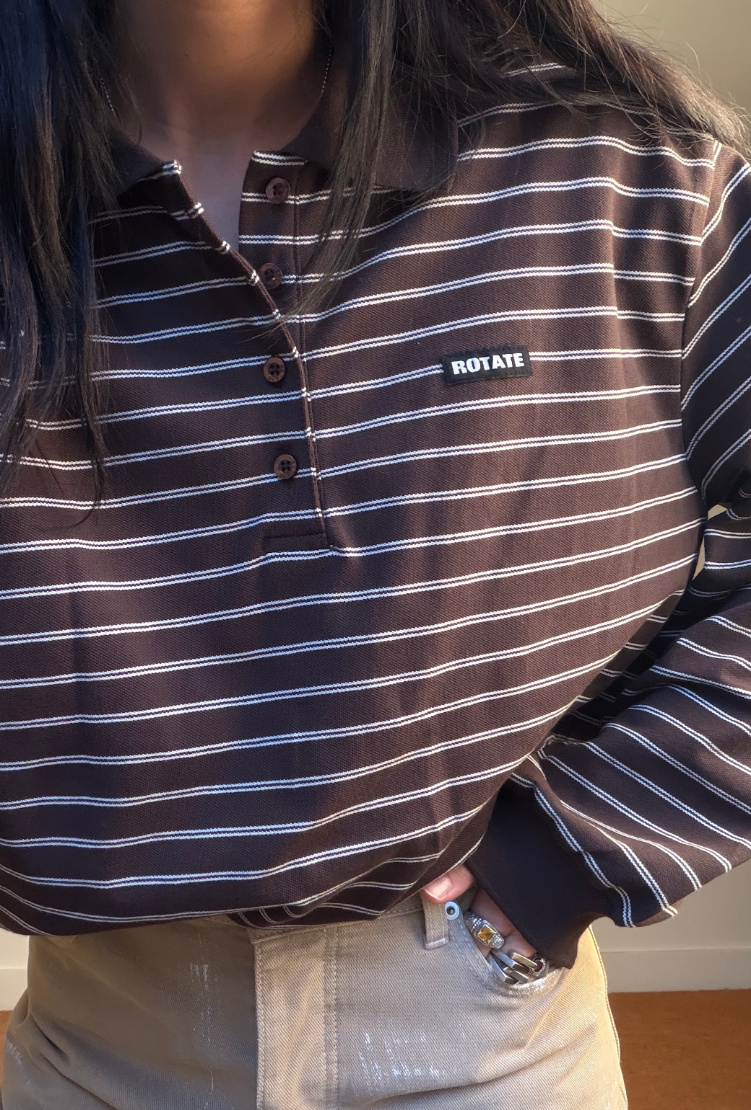 Rotate Pique Longsleeve Polo