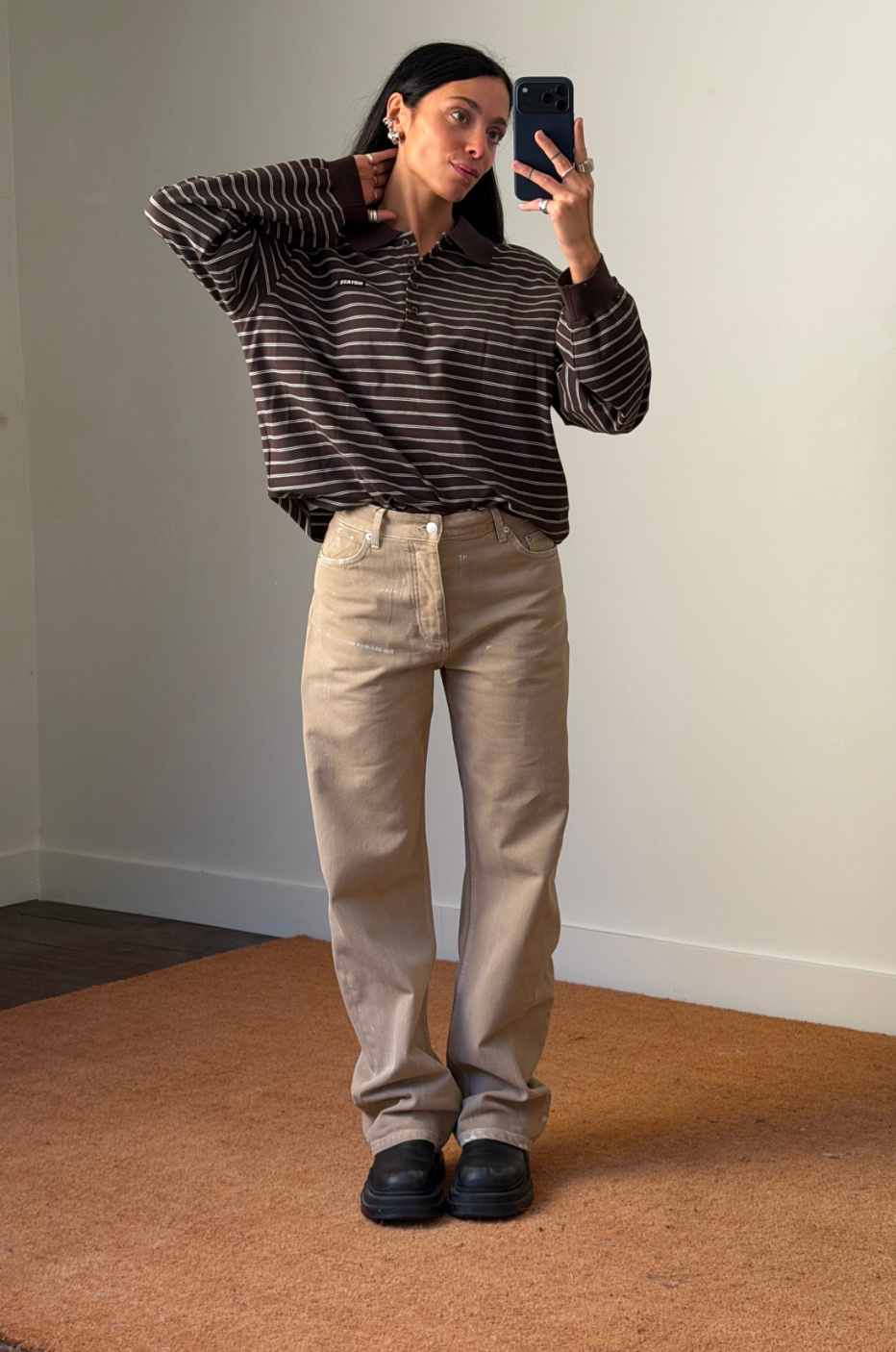 Rotate Pique Longsleeve Polo