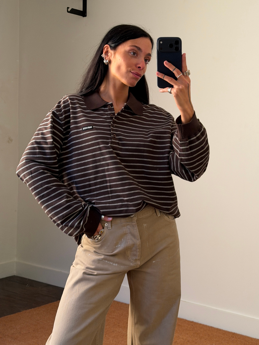 Rotate Pique Longsleeve Polo