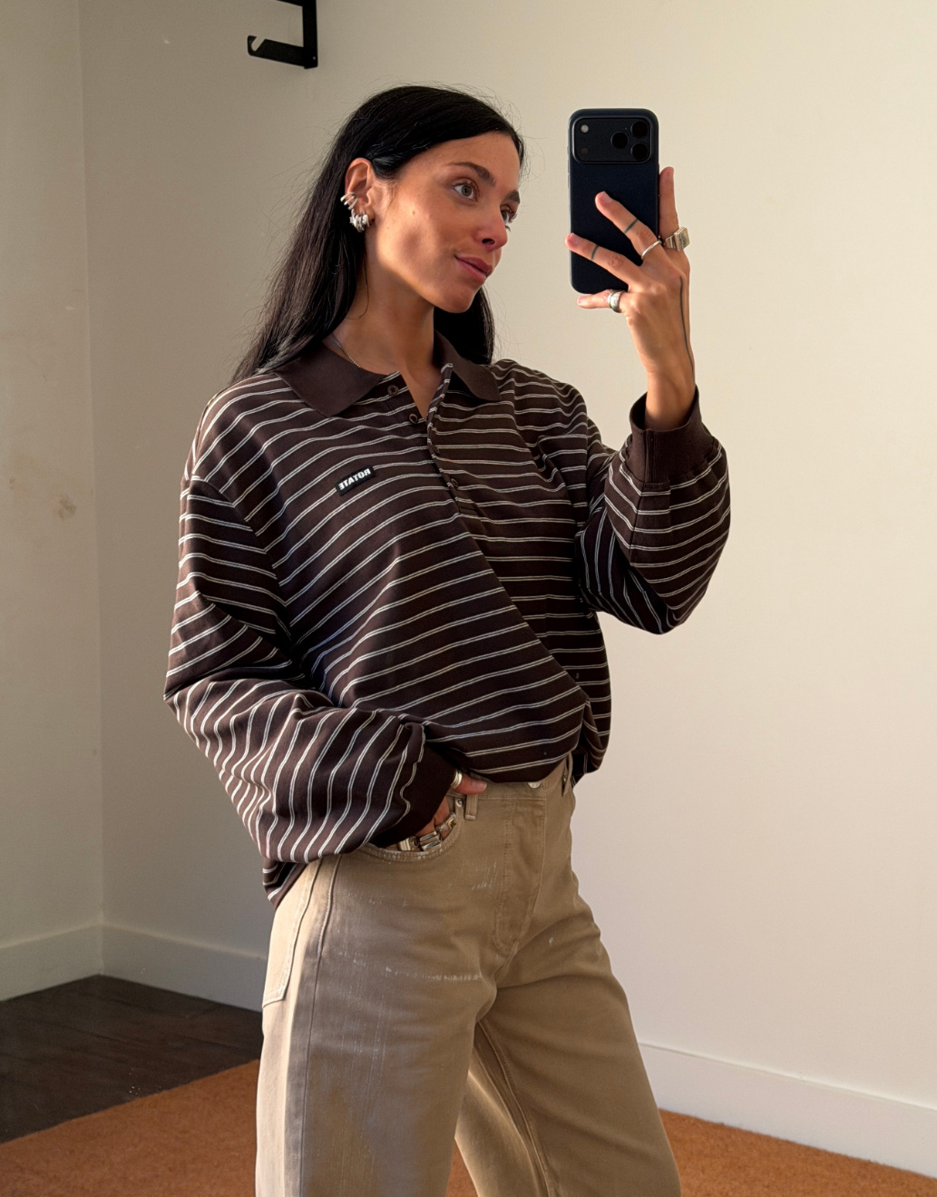 Rotate Pique Longsleeve Polo