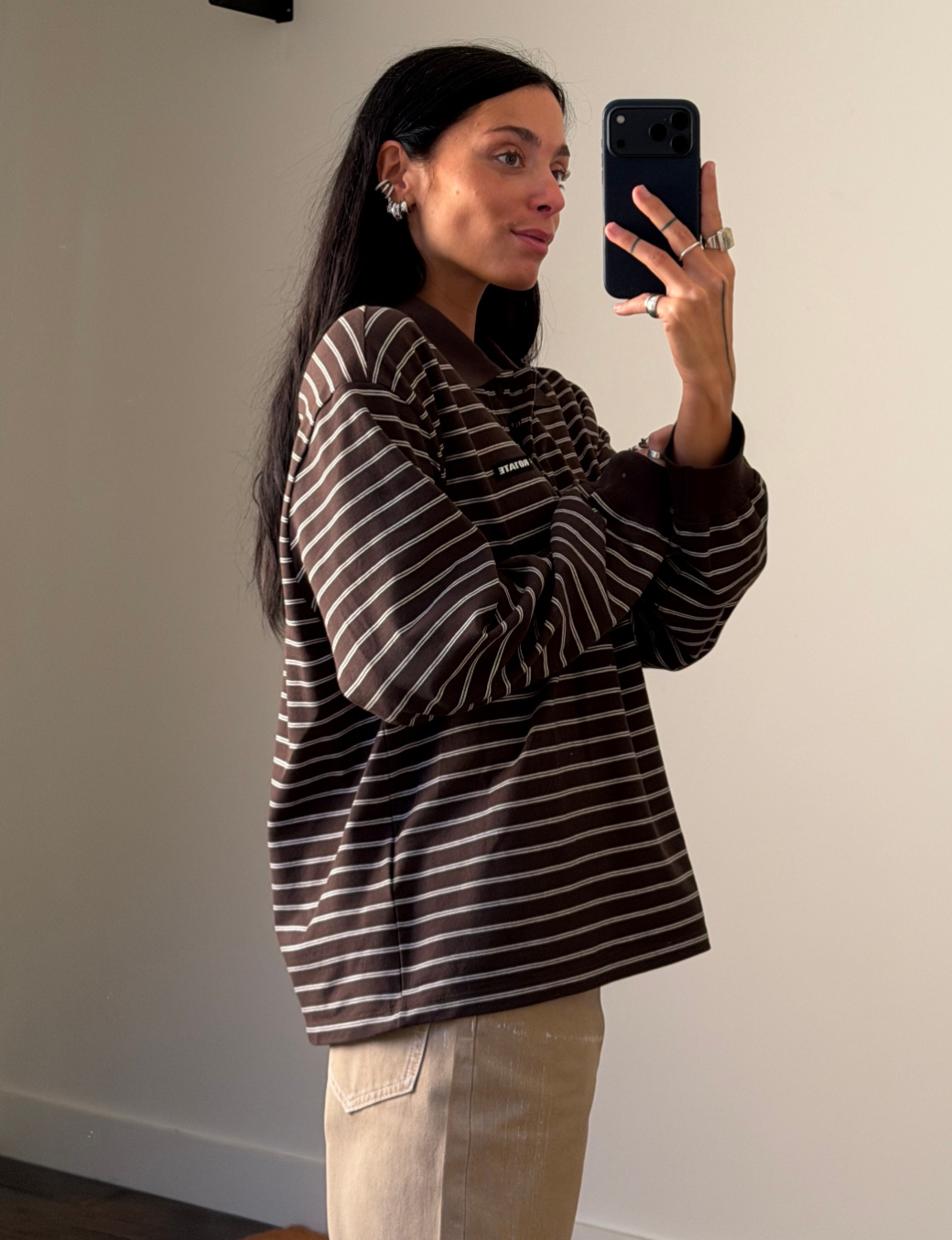 Rotate Pique Longsleeve Polo