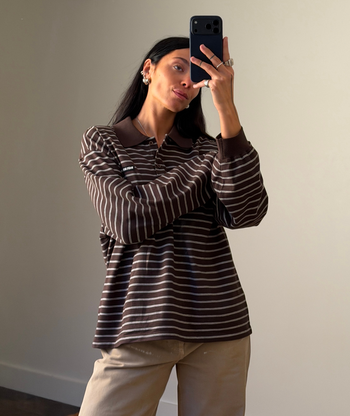 Rotate Pique Longsleeve Polo