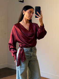 Viveh Sahail Satin Blouse