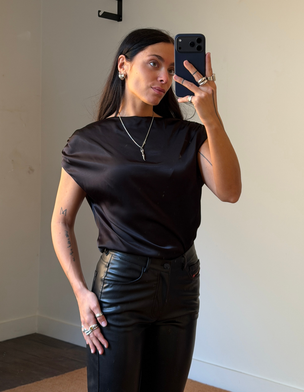 Viveh Adhara Satin Top