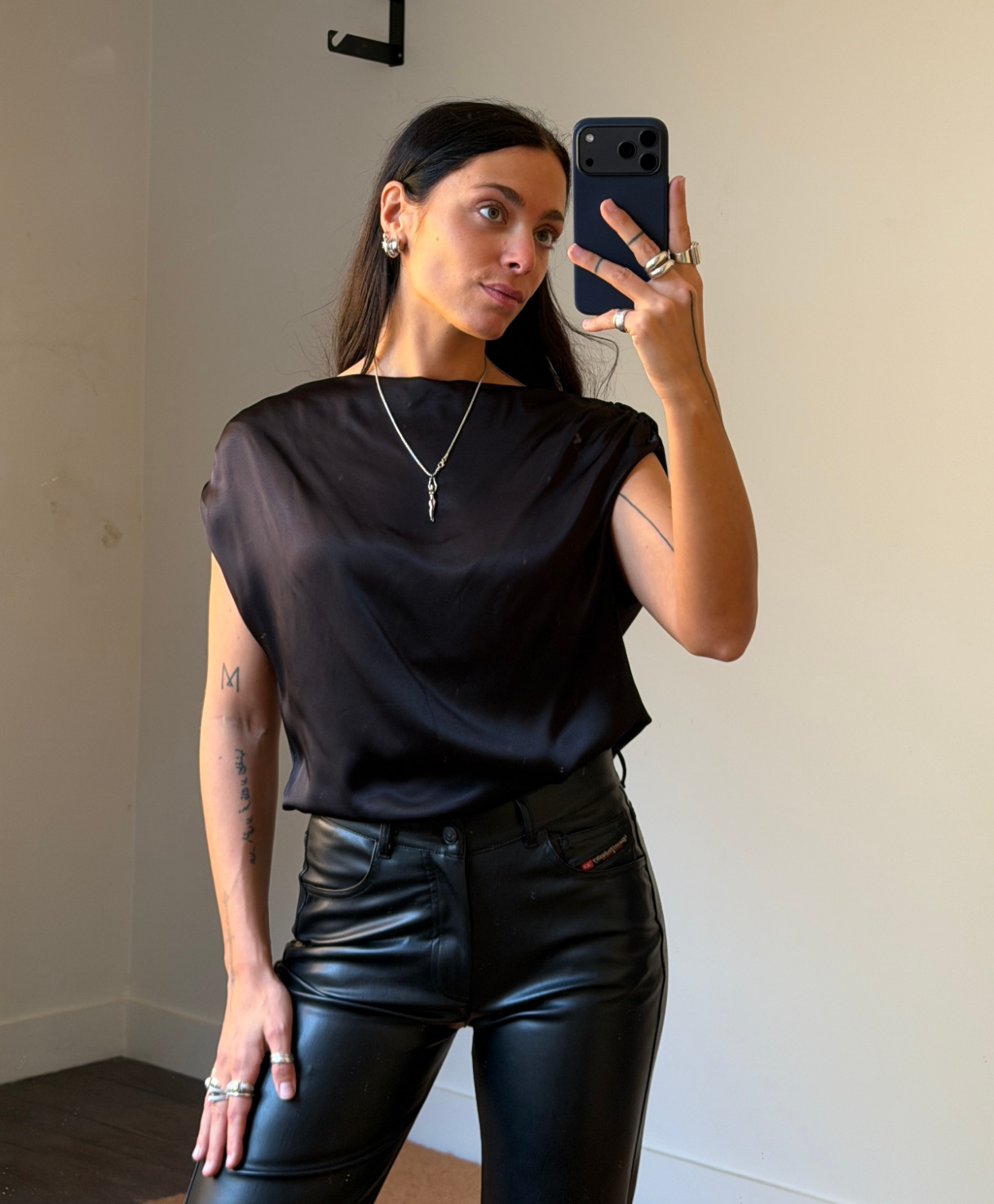 Viveh Adhara Satin Top