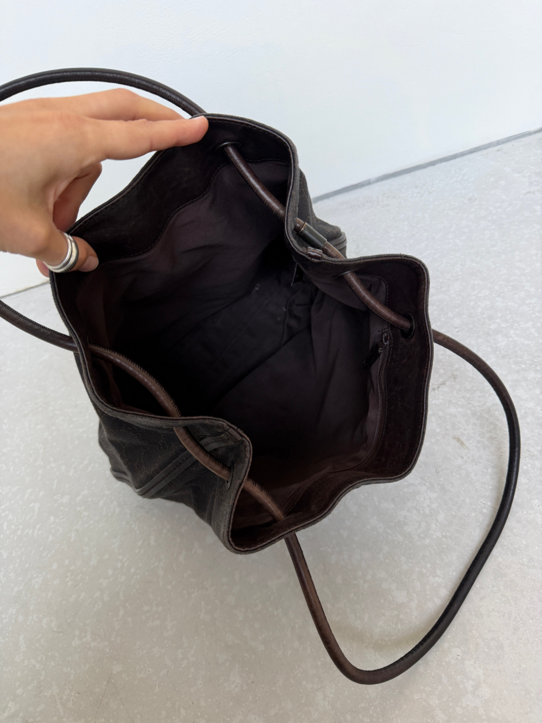 RR ARCHIVE Gucci GG Canvas Gifford Tote Bag